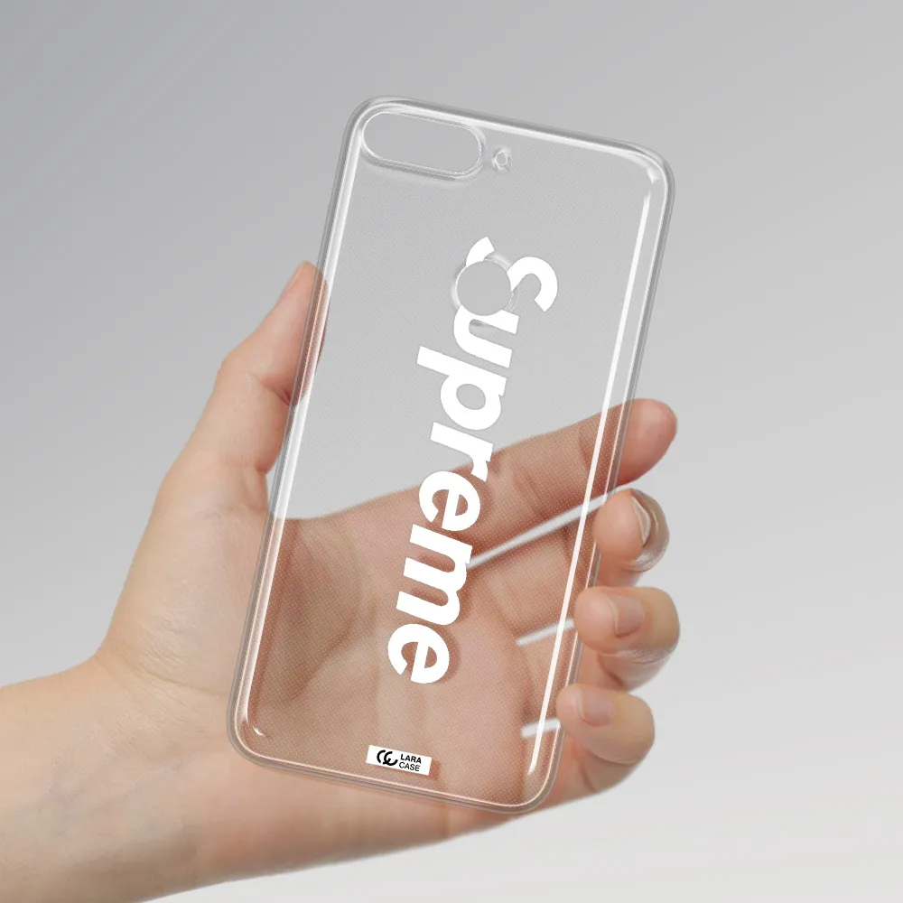 Supreme Vertical Huawei Y7 Prime 2018 Clear TPU Case