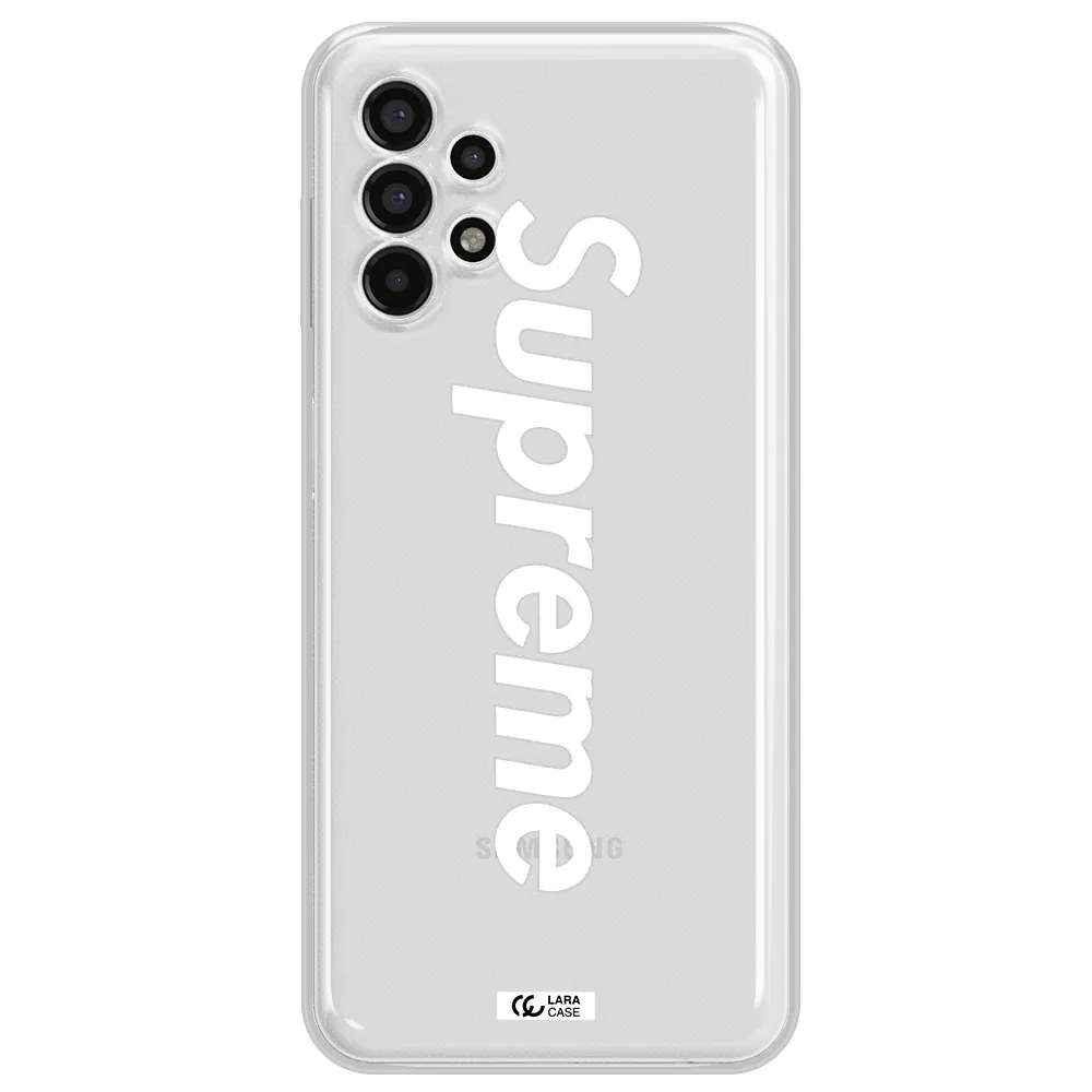 Supreme Vertical Samsung A13 4g Clear TPU Case