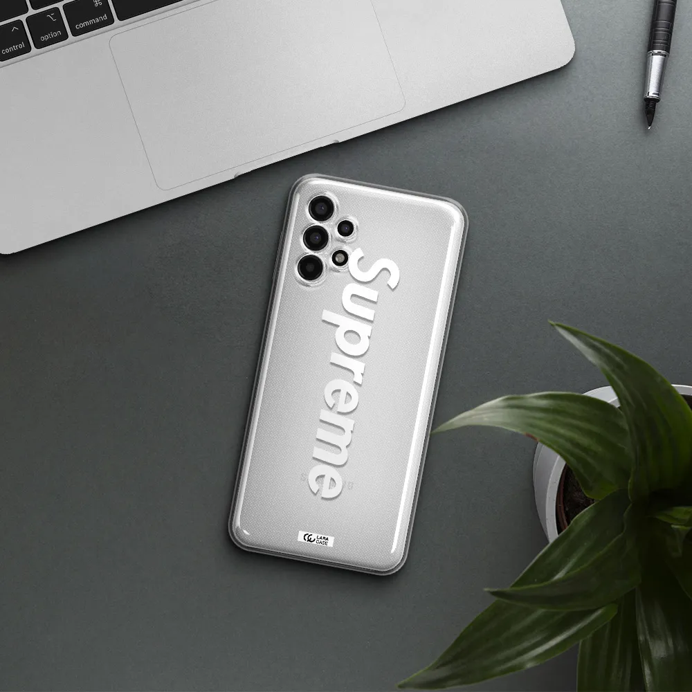 Supreme Vertical Samsung A13 4g Clear TPU Case