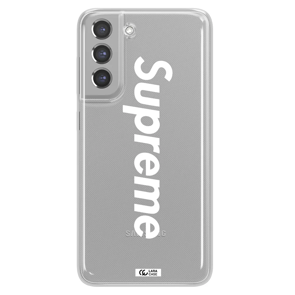 Supreme Vertical Samsung A21 Fe Clear TPU Case
