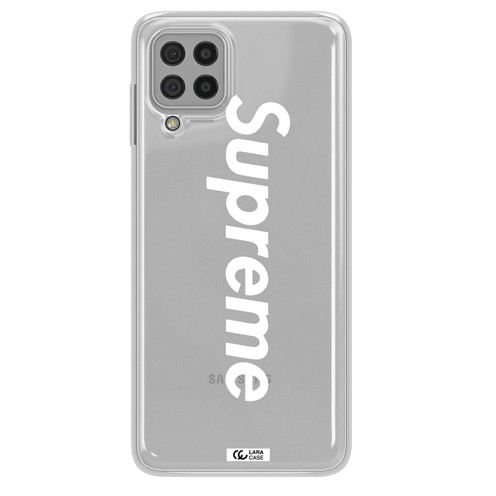 Supreme Vertical Samsung A22 4g Clear TPU Case