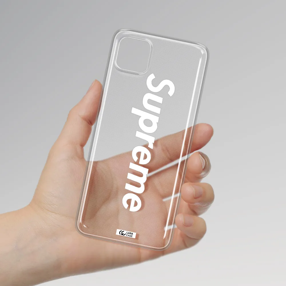 Supreme Vertical Samsung A22 5g Clear TPU Case