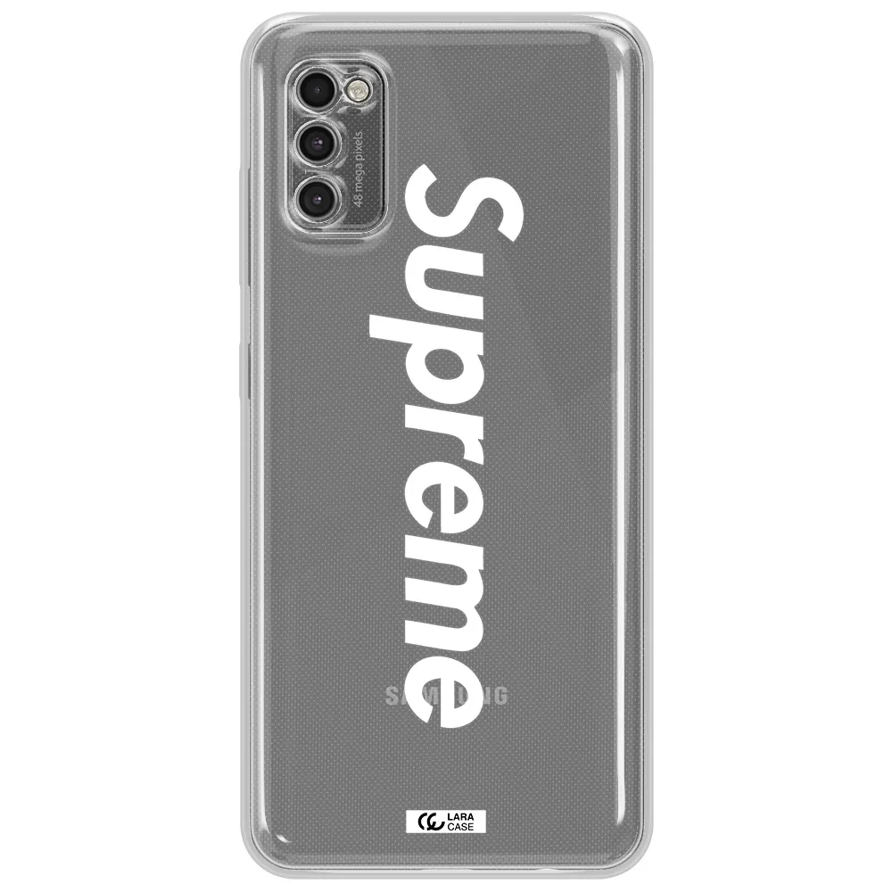 Supreme Vertical Samsung A41 Clear Tpu Case