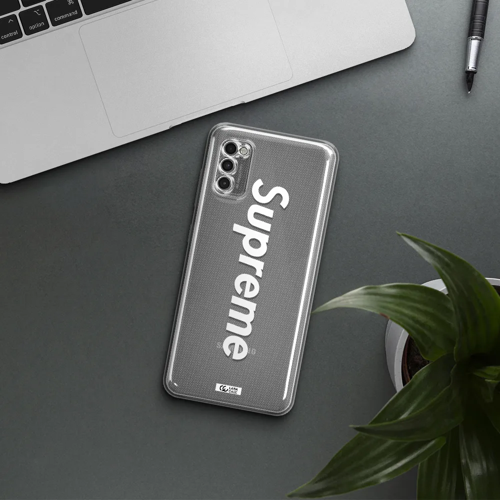 Supreme Vertical Samsung A41 Clear Tpu Case