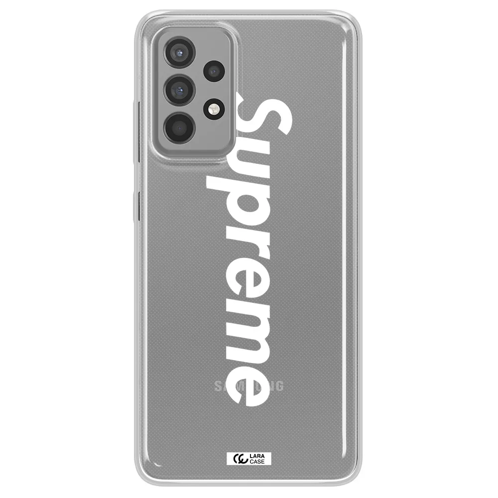 Supreme Vertical Samsung A52 Clear TPU Case