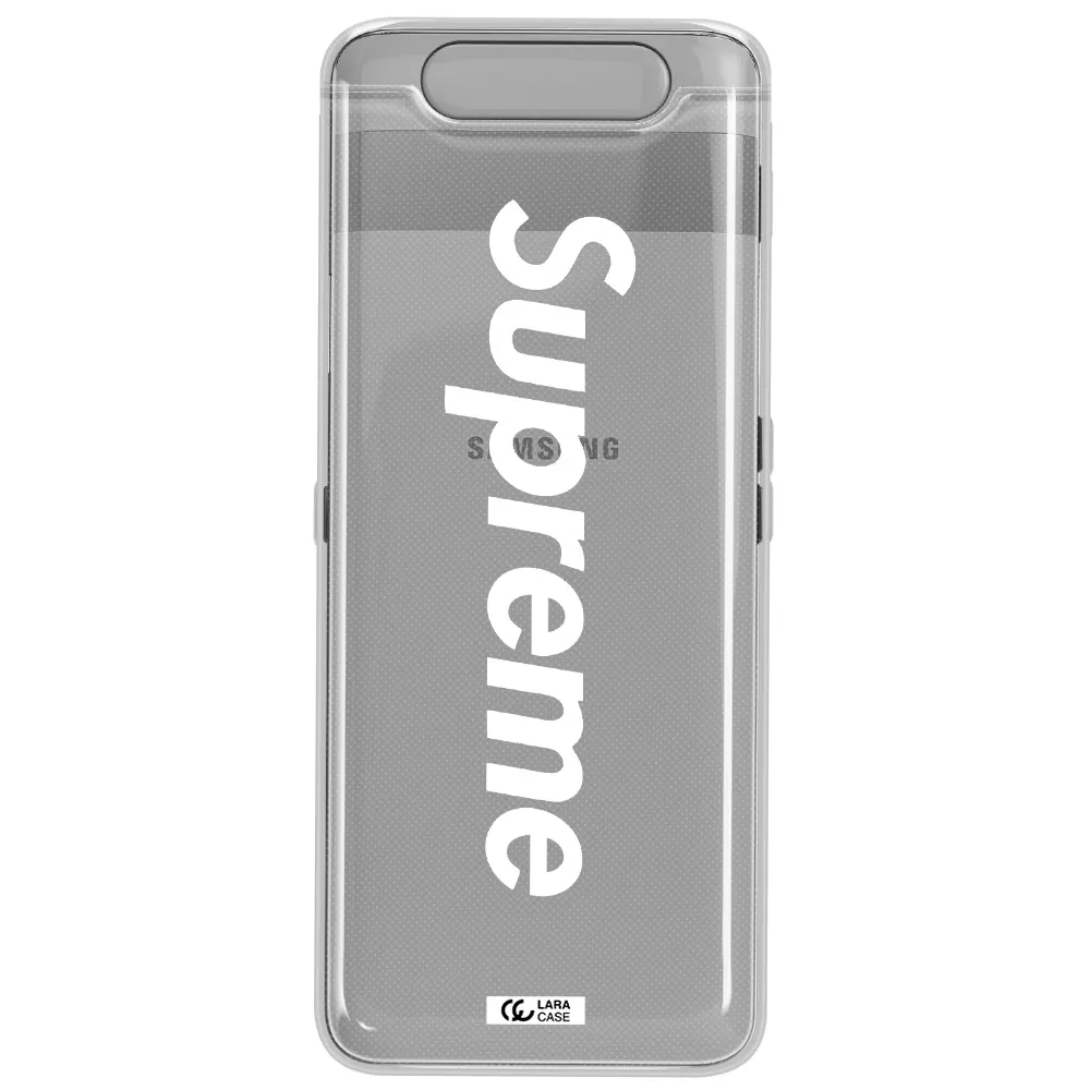 Supreme Vertical Samsung A80 Clear TPU Case