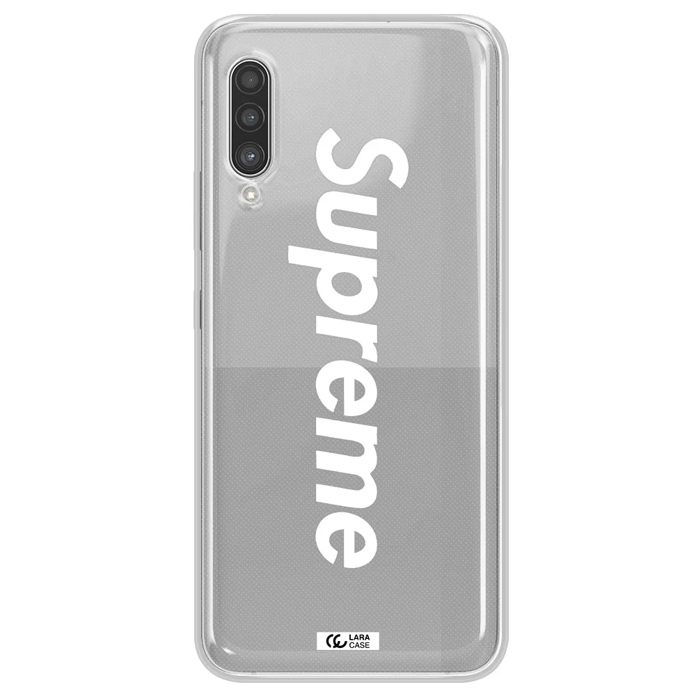 Supreme Vertical Samsung A90 Clear TPU Case