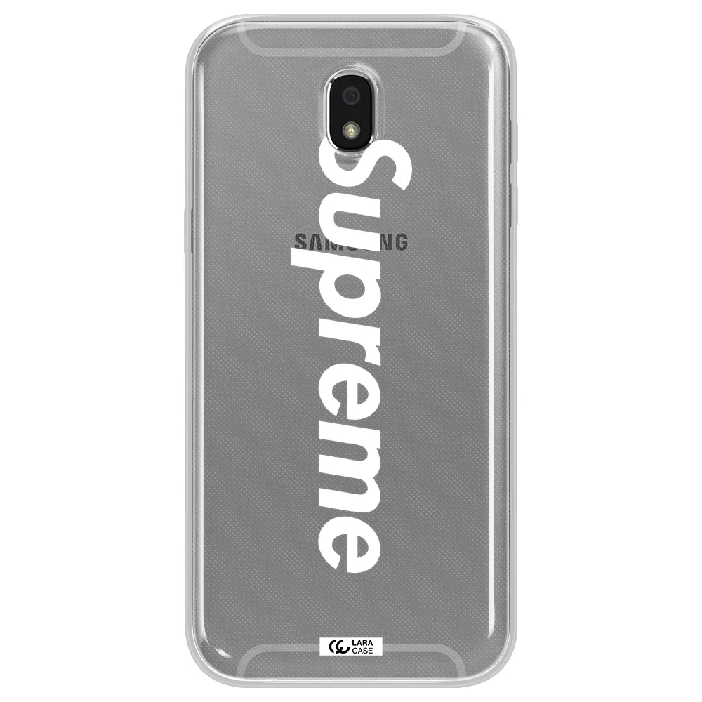 Supreme Vertical Samsung J5 2017 Clear TPU Case