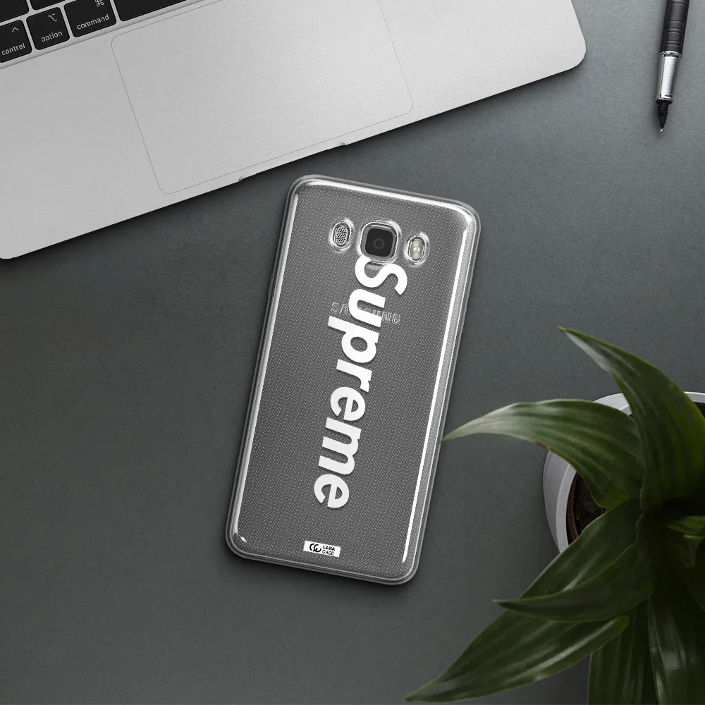 Supreme Vertical Samsung J7 2016 Clear TPU Case