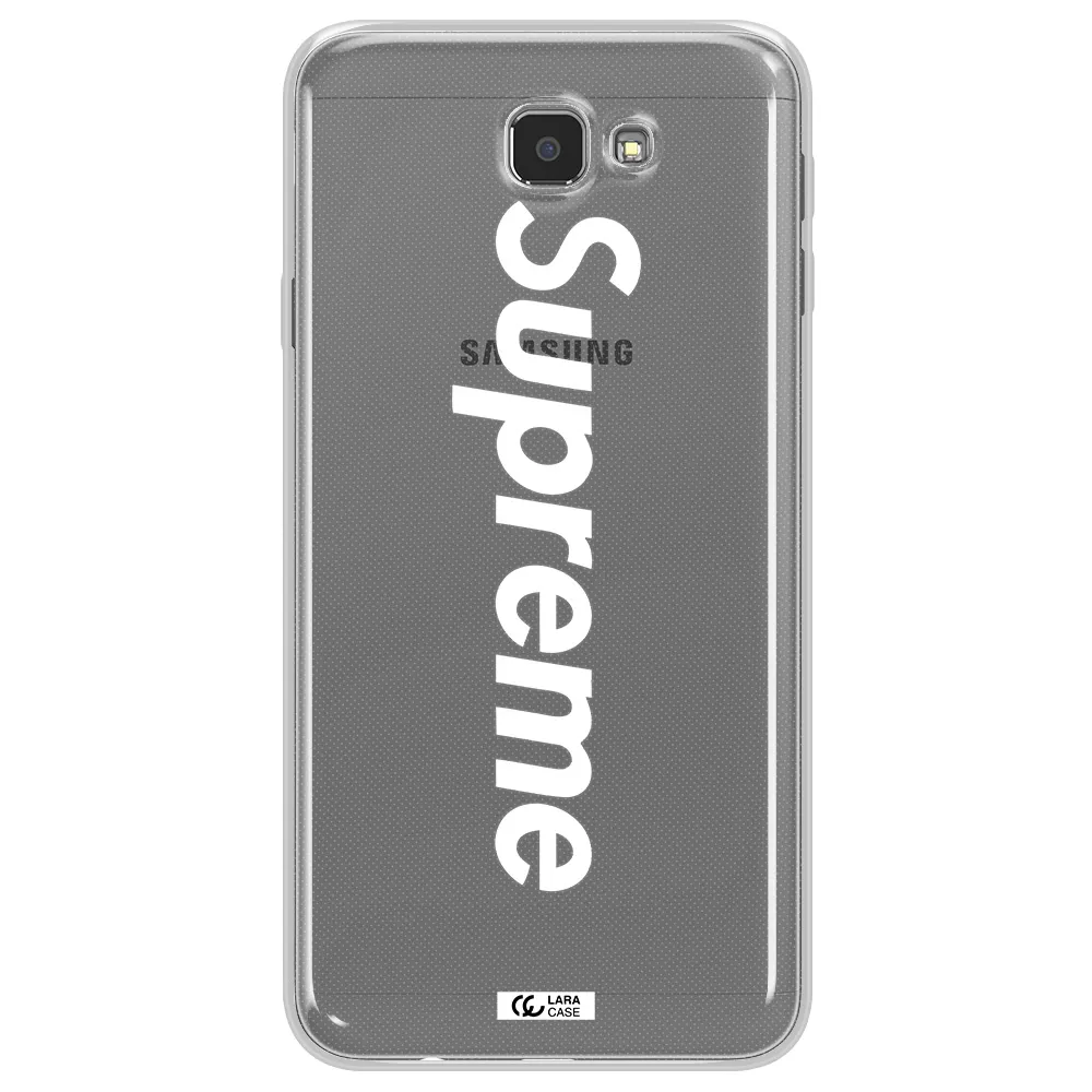 Supreme Vertical Samsung J7 Prim Clear TPU Case