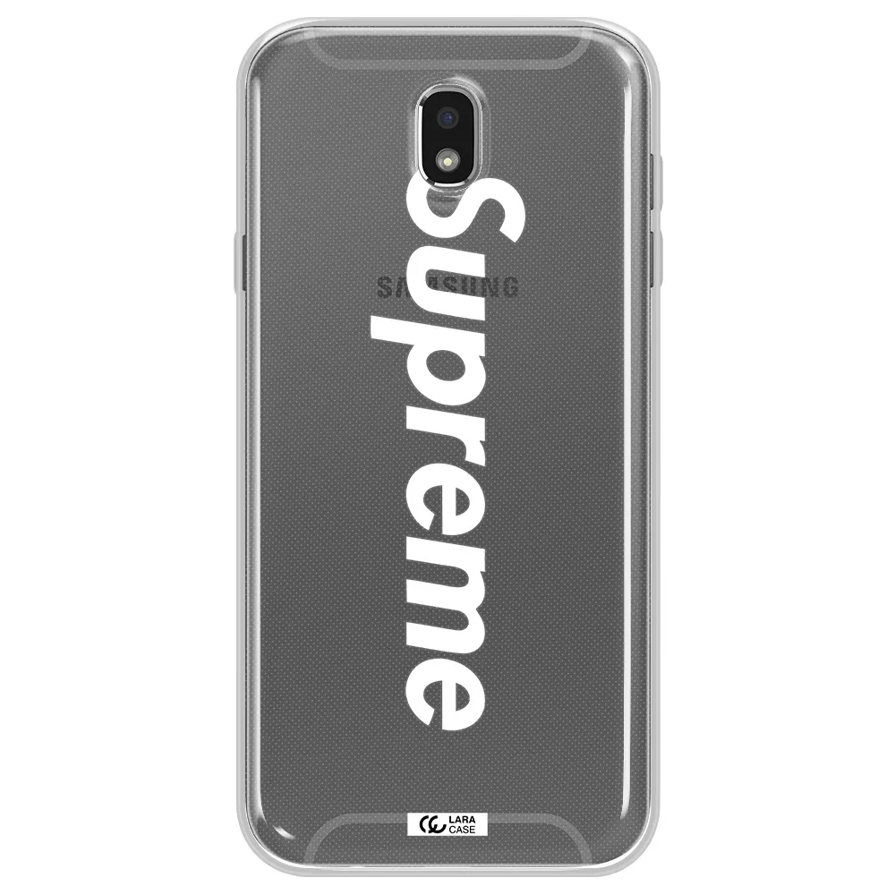 Supreme Vertical Samsung J7 Pro Clear TPU Case