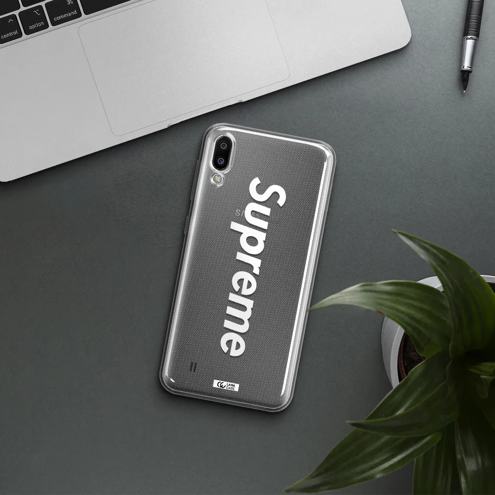 Supreme Vertical Samsung M10 Clear TPU Case