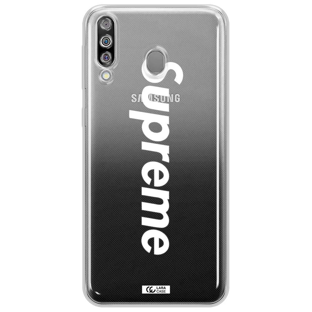 Supreme Vertical Samsung M30 Clear TPU Case