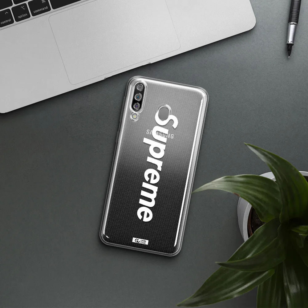 Supreme Vertical Samsung M30 Clear TPU Case