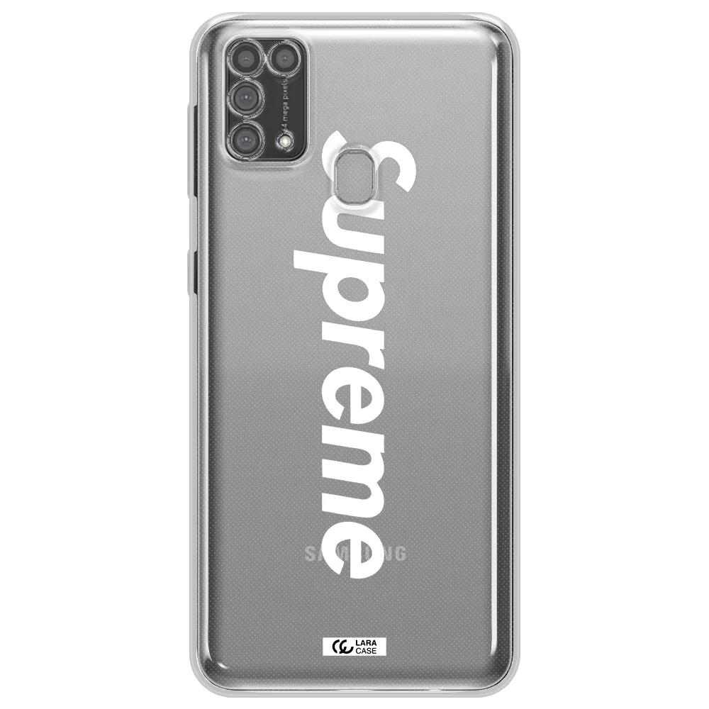Supreme Vertical Samsung M31 Clear TPU Case