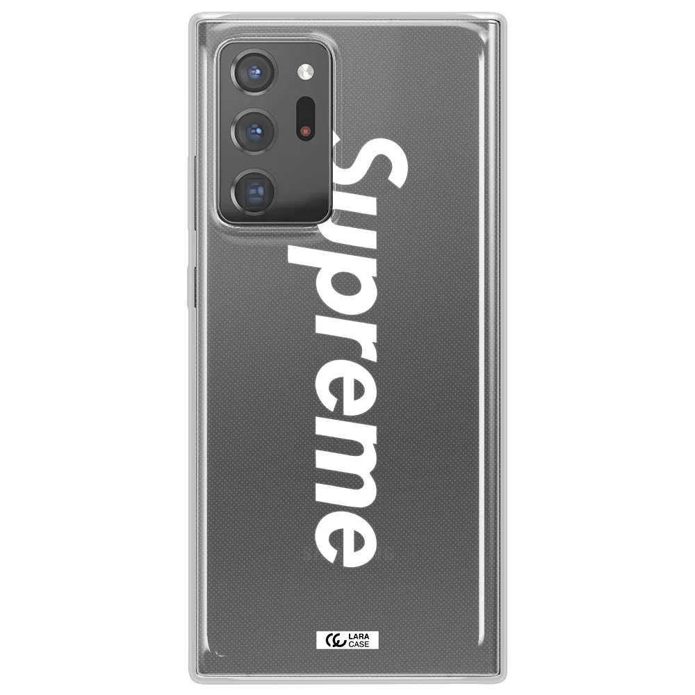 Supreme Vertical Samsung Note 20 Ultra Clear TPU Case