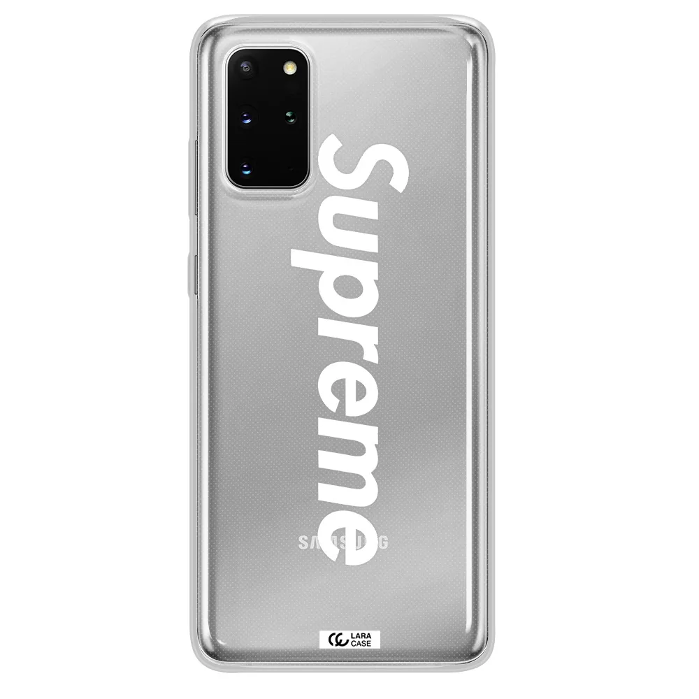 Supreme Vertical Samsung S 20 Plus Clear TPU Case