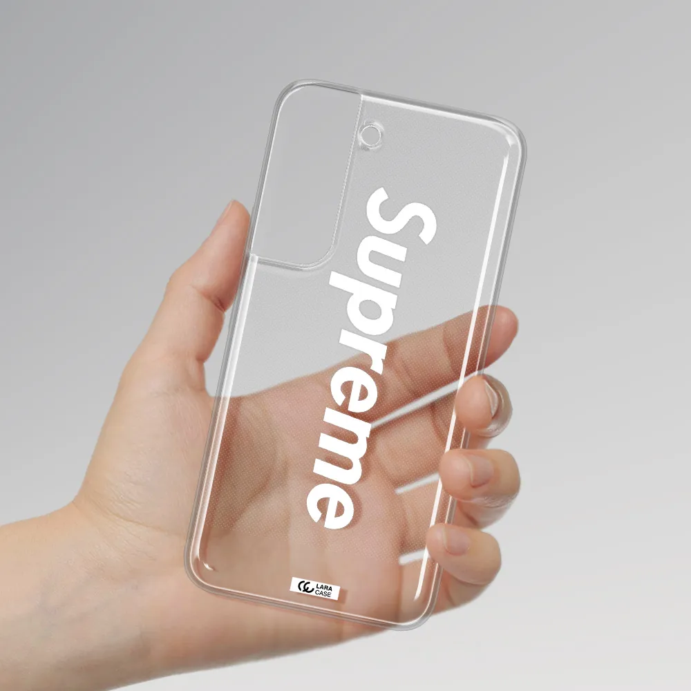 Supreme Vertical Samsung S 22 Clear TPU Case