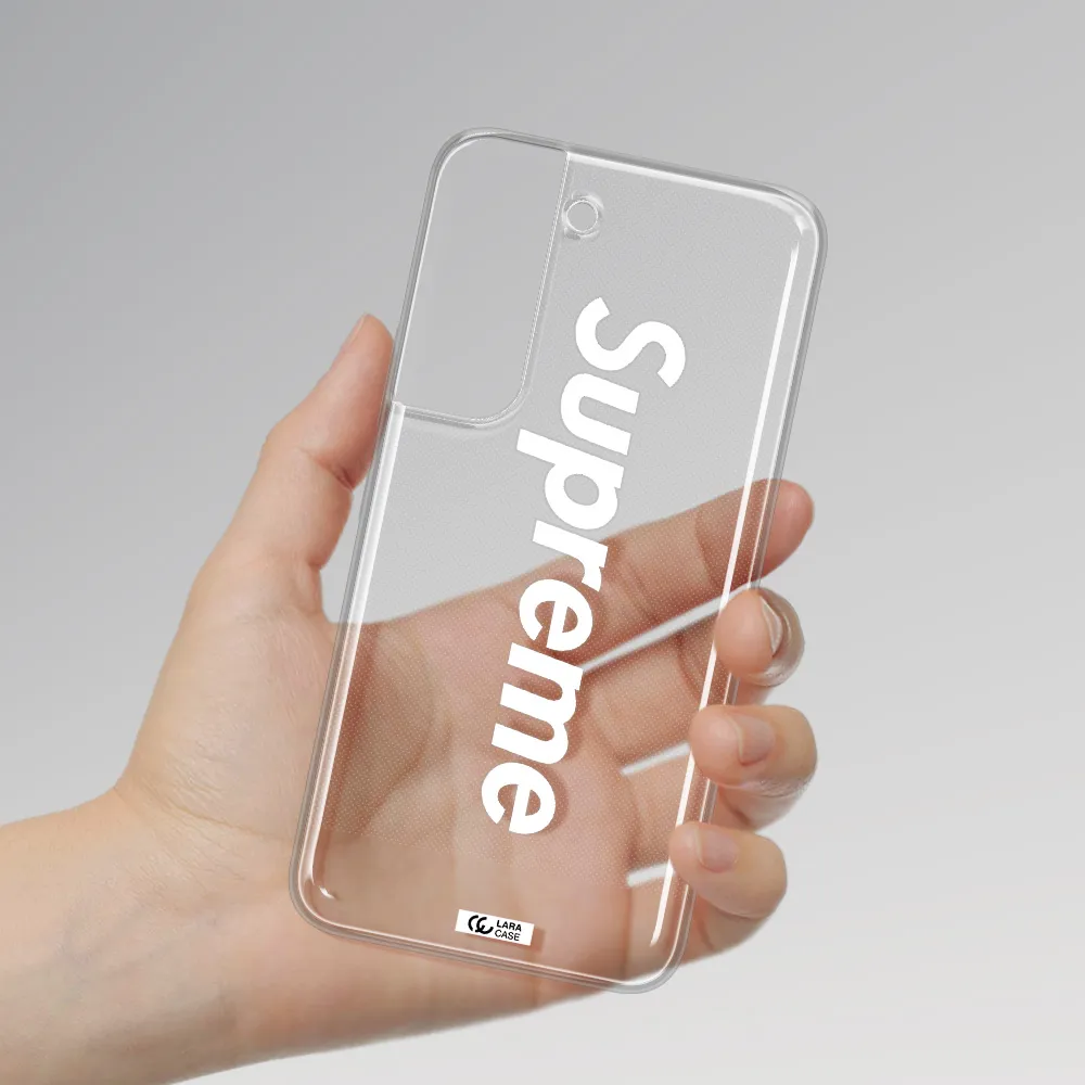 Supreme Vertical Samsung S 22 Plus Clear TPU Case