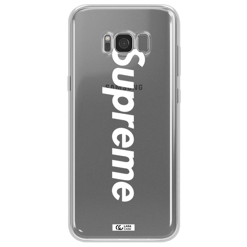 Supreme Vertical Samsung S8 Clear TPU Case