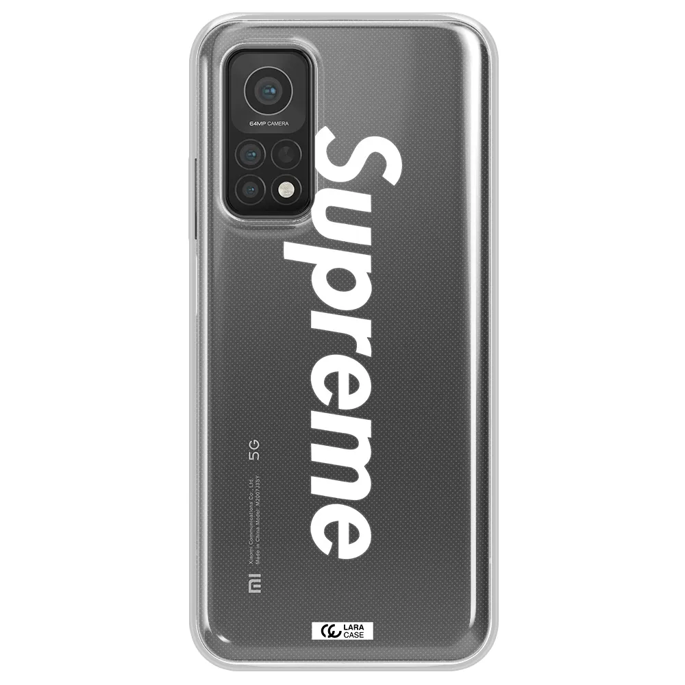 Supreme Vertical Xiaomi Mi 10T Clear TPU Case