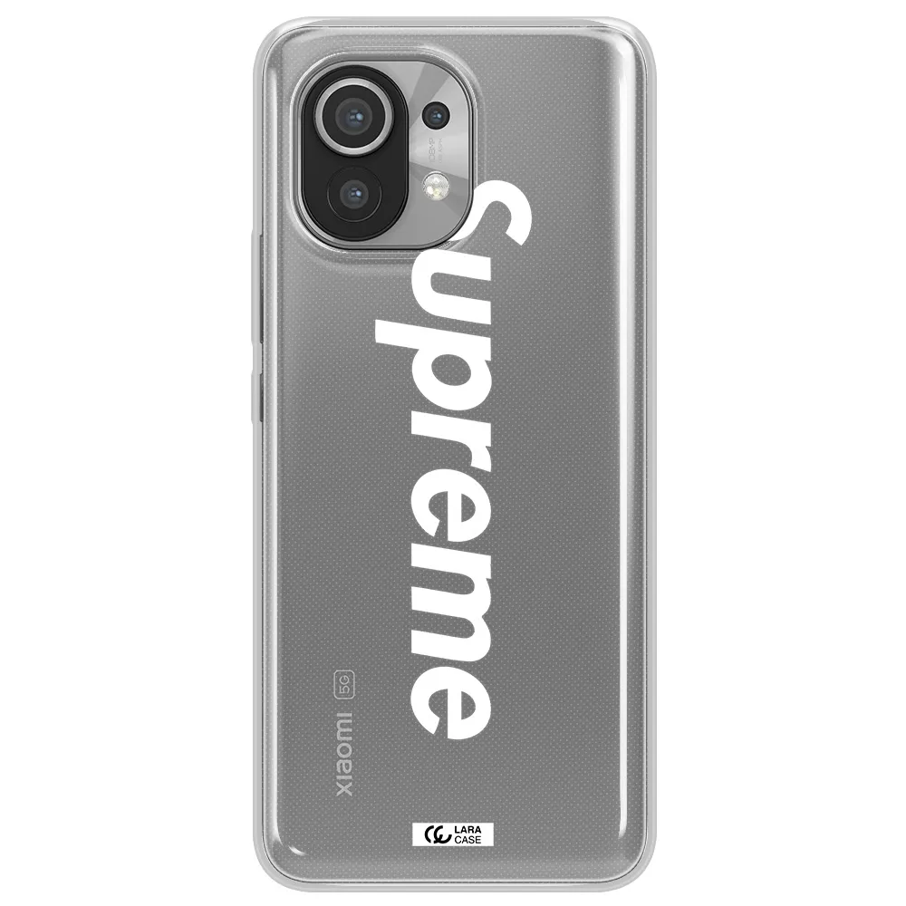 Supreme Vertical Xiaomi Mi 11 Clear TPU Case