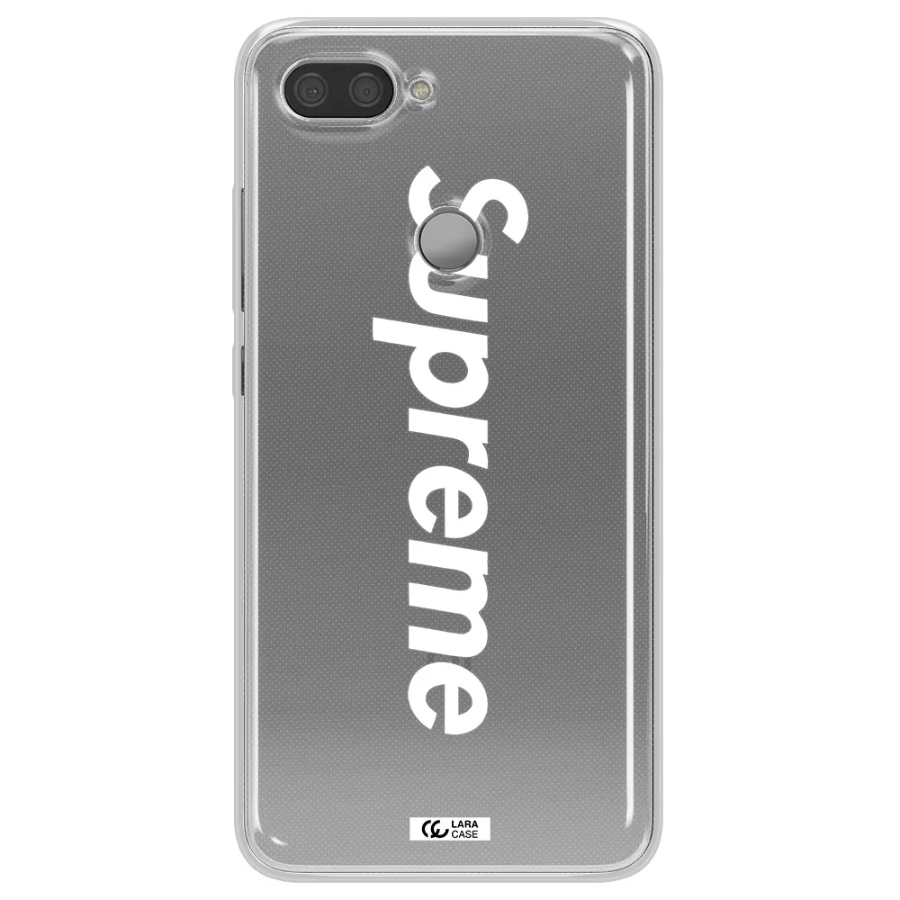 Supreme Vertical Xiaomi Mi 8 Lite Clear TPU Case