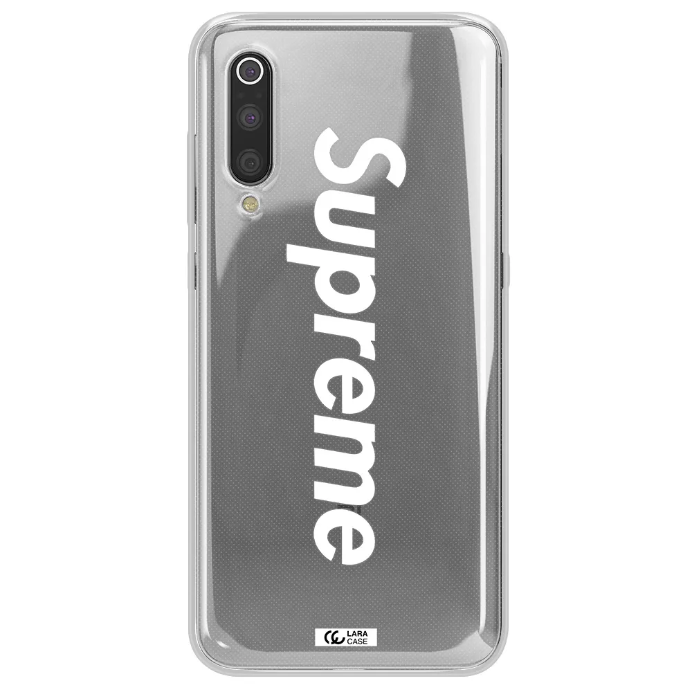 Supreme Vertical Xiaomi Mi 9 Clear TPU Case