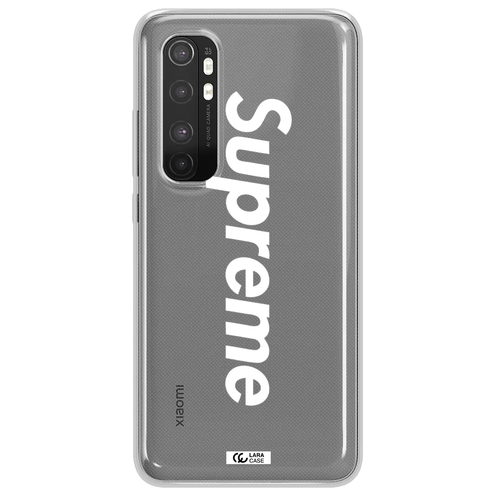 Supreme Vertical Xiaomi Mi Note 10 Lite Clear TPU Case