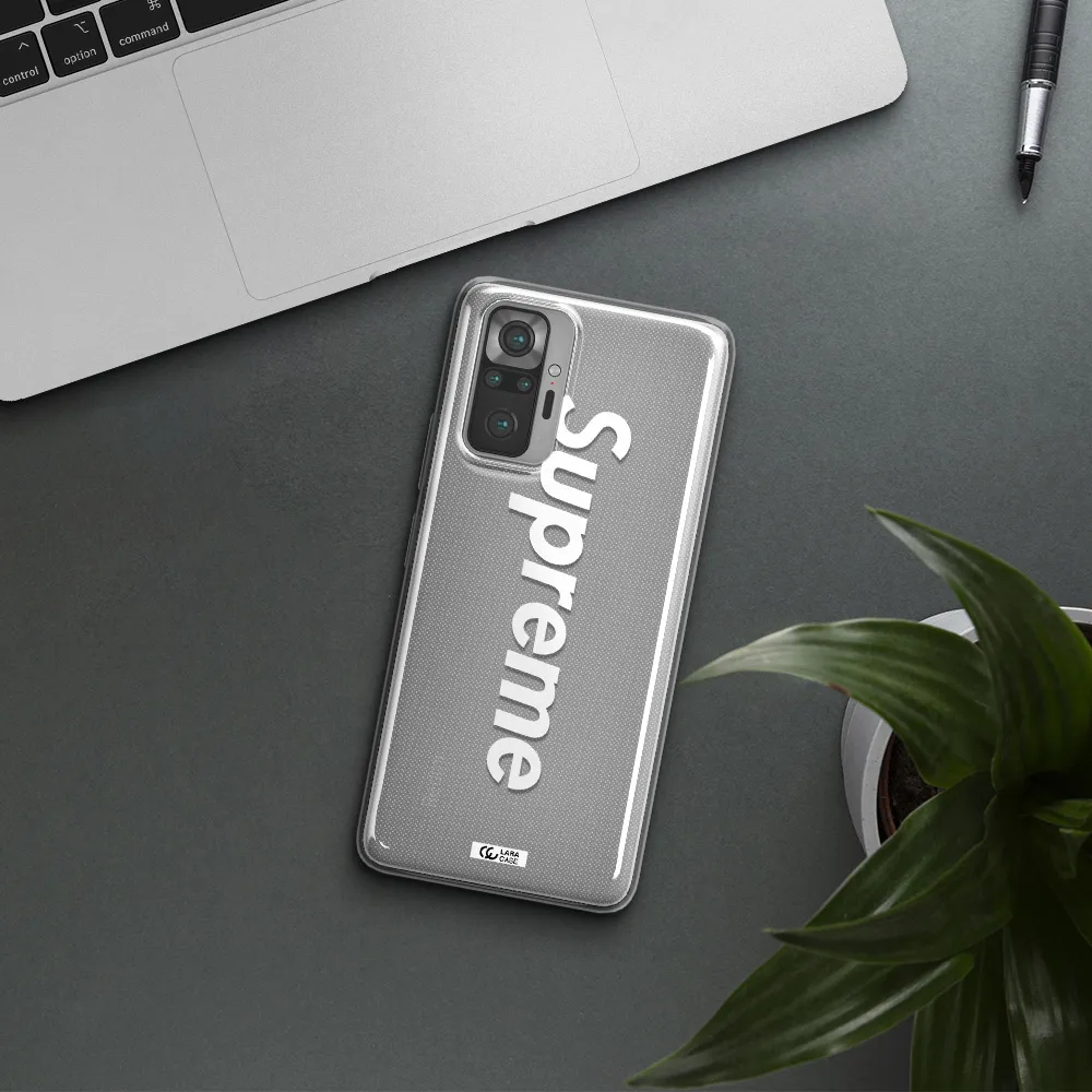 Supreme Vertical Xiaomi Note 10 Pro Clear TPU Case