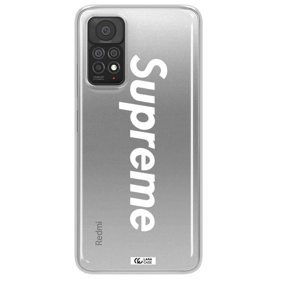 Supreme Vertical Xiaomi Note 11 Pro Clear TPU Case