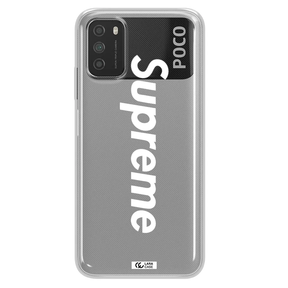 Supreme Vertical Xiaomi Poco M3 Clear TPU Case