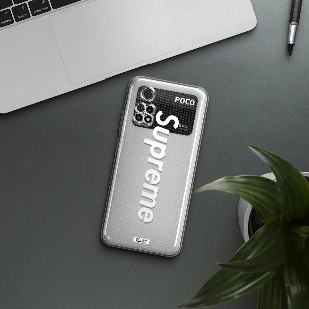 Supreme Vertical Xiaomi Poco M4 Pro 4G Clear Tpu Case