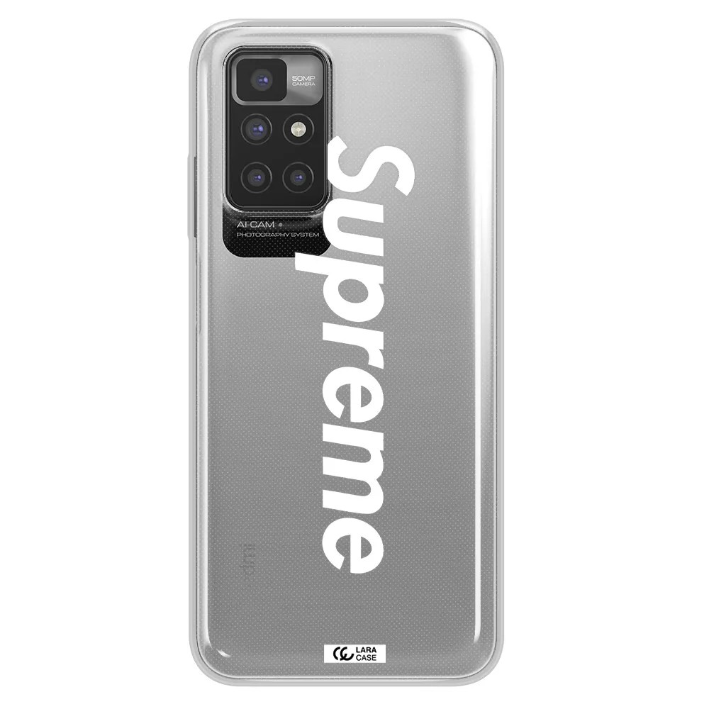 Supreme Vertical Xiaomi Redmi 10 Clear TPU Case