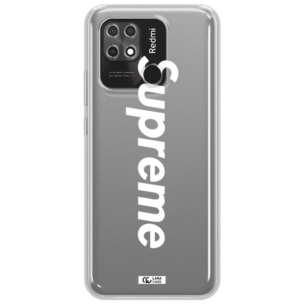 Supreme Vertical Xiaomi Redmi 10C Clear TPU Case