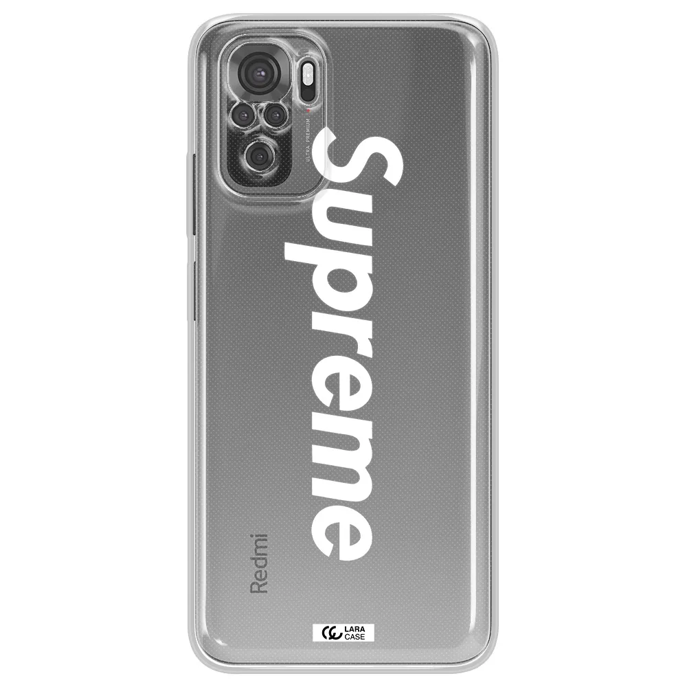 Supreme Vertical Xiaomi Redmi Note 10S Clear Tpu Case