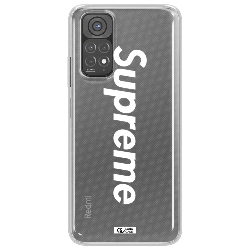 Supreme Vertical Xiaomi Redmi Note 11 Clear TPU Case