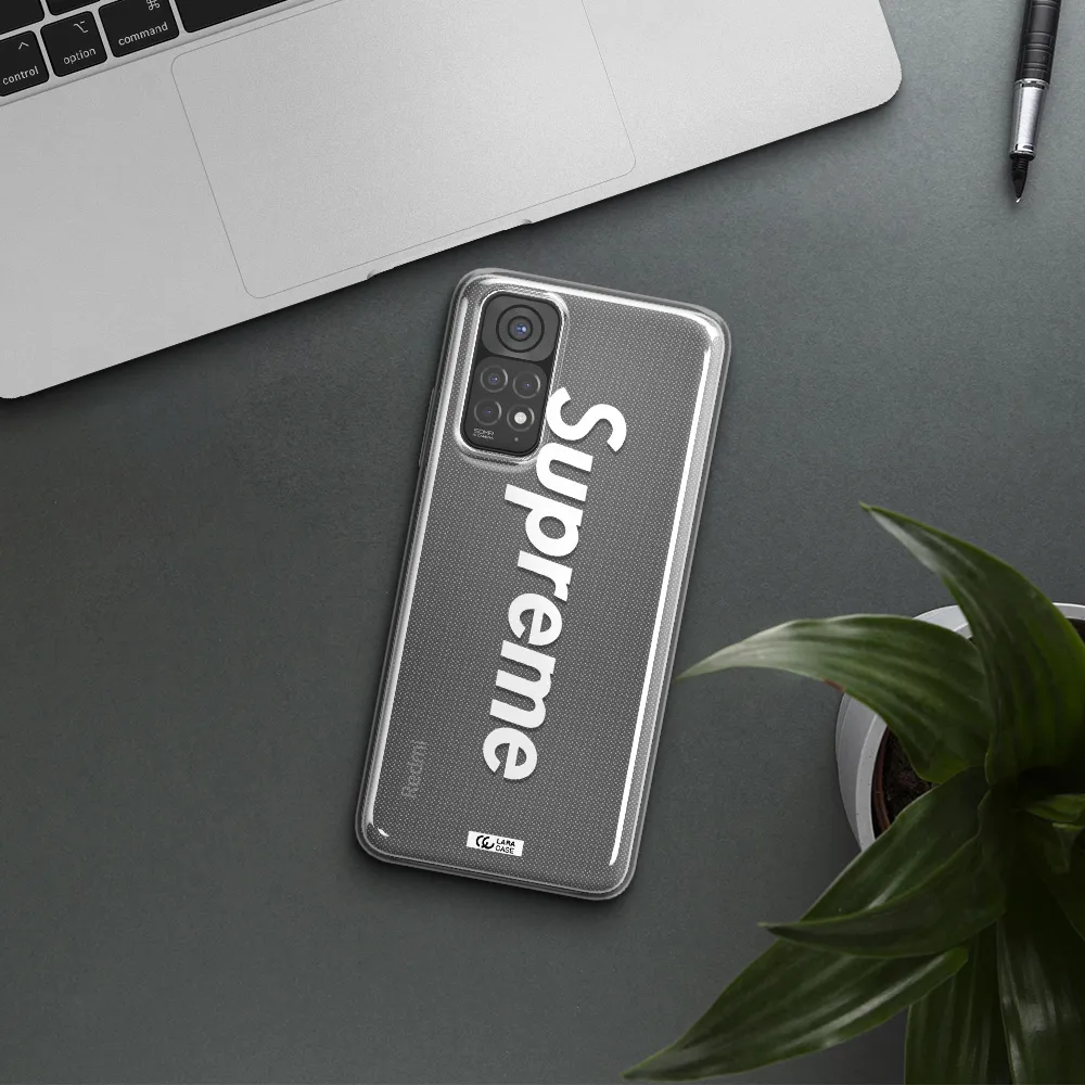 Supreme Vertical Xiaomi Redmi Note 11 Clear TPU Case