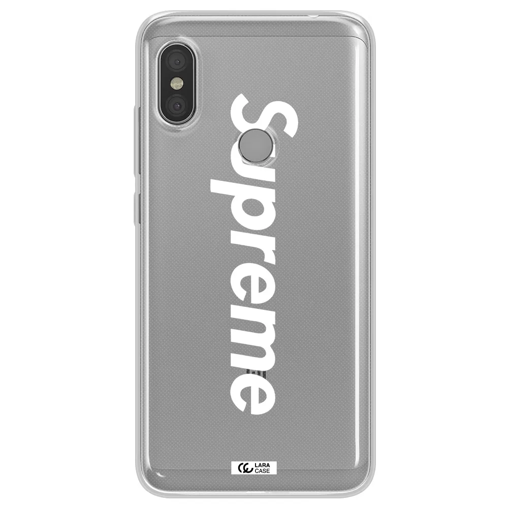 Supreme Vertical Xiaomi Redmi Note 6 Pro Clear TPU Case