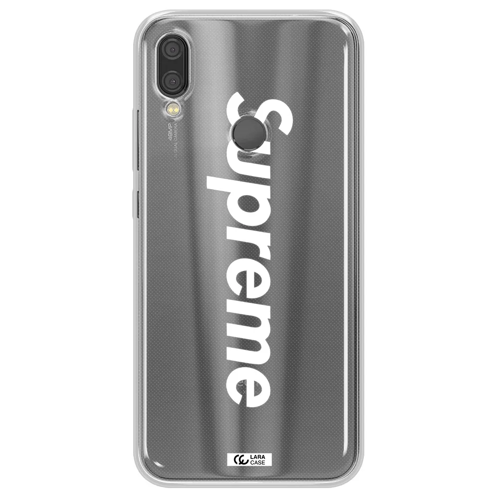 Supreme Vertical Xiaomi Redmi Note 7 Clear TPU Case