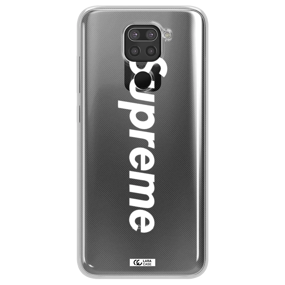 Supreme Vertical Xiaomi Redmi Note 9 Clear TPU Case