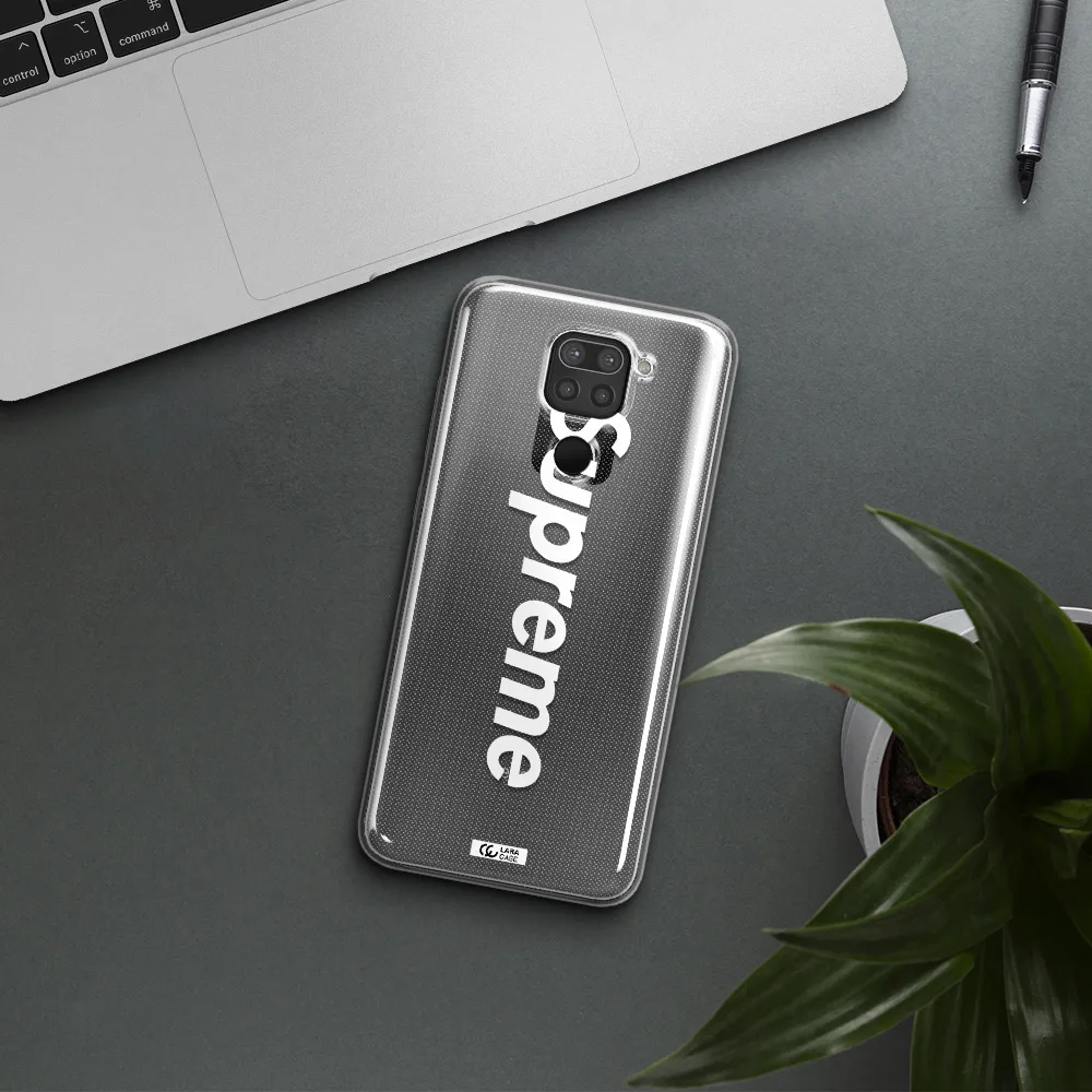 Supreme Vertical Xiaomi Redmi Note 9 Clear TPU Case