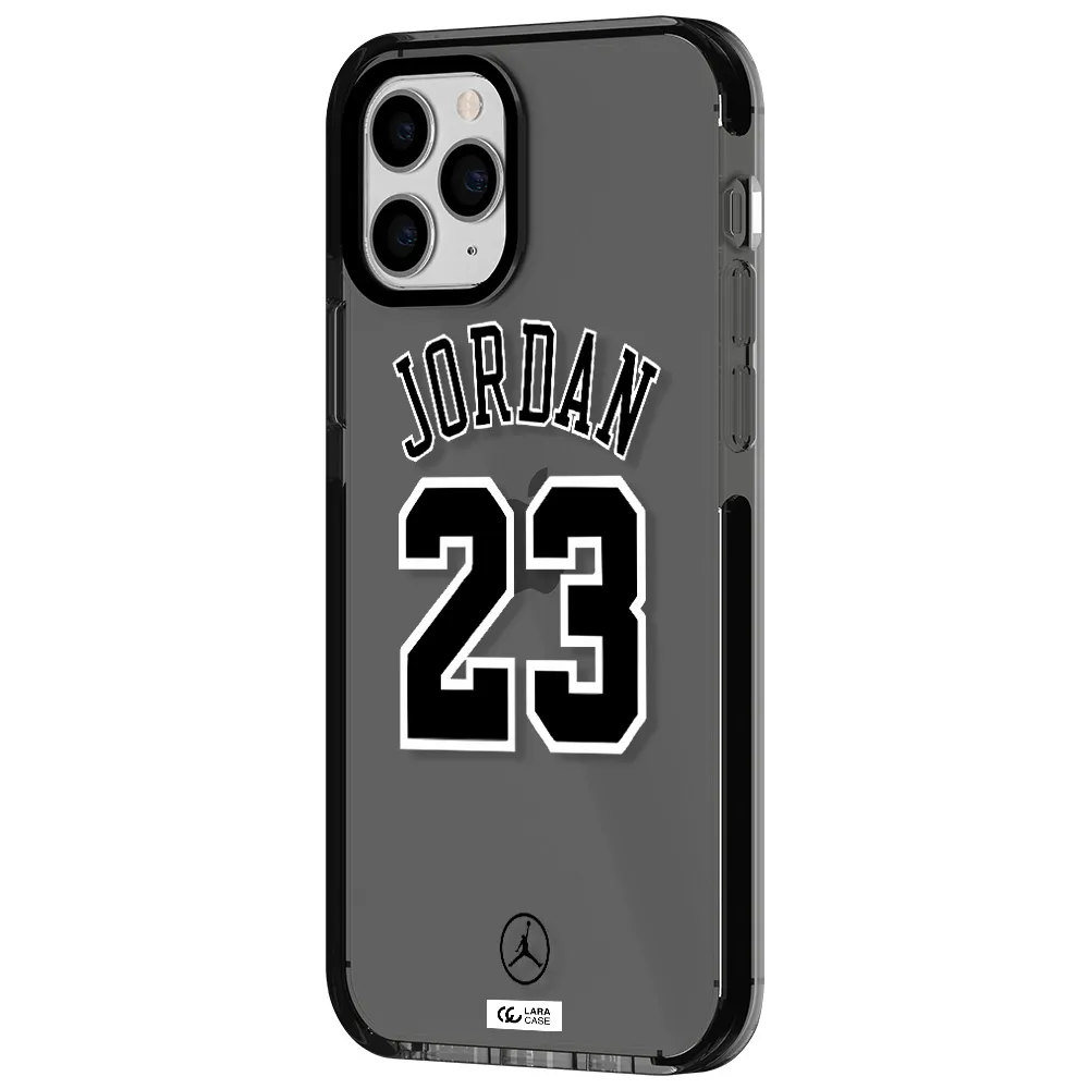 Twenty Three Jordan Apple iPhone 11 pro impact Smoke Black Case