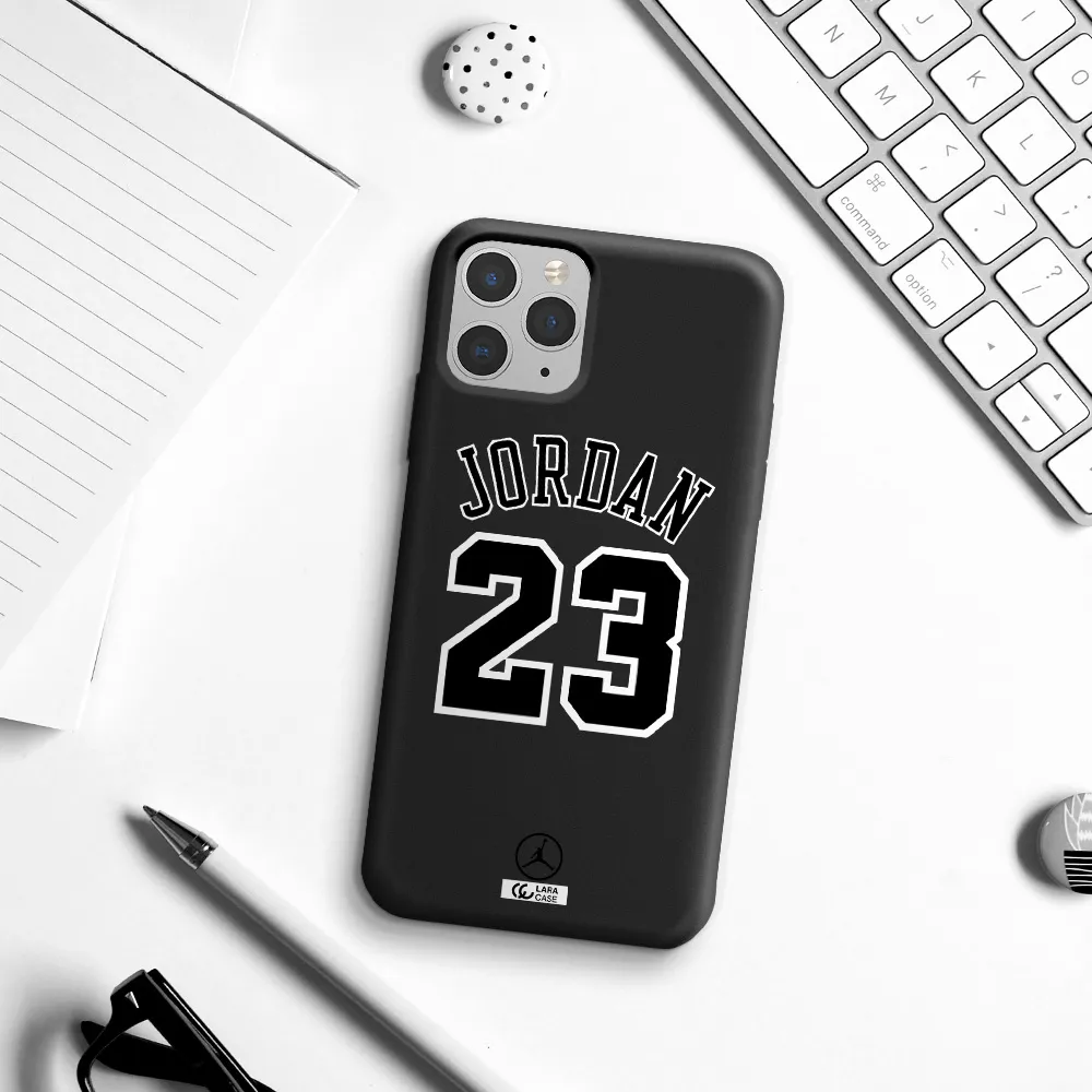 Twenty Three Jordan Apple iPhone 11 pro max Silicone black Case