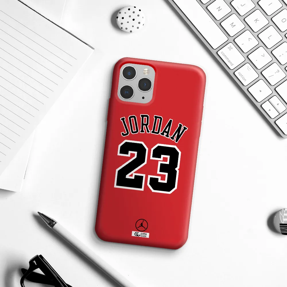 Twenty Three Jordan Apple iPhone 11 pro max Silicone Imperial Red Case