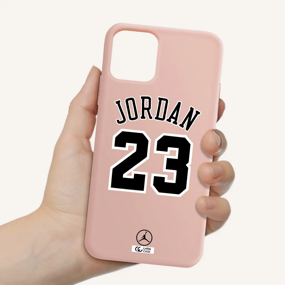 Twenty Three Jordan Apple iPhone 11 pro max Silicone pastel pink Case