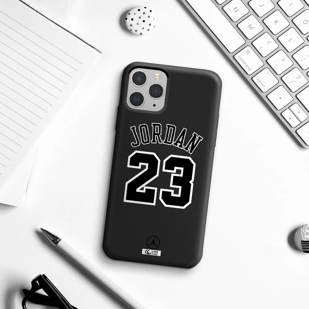 Twenty Three Jordan Apple iPhone 11 pro Silicone black Case