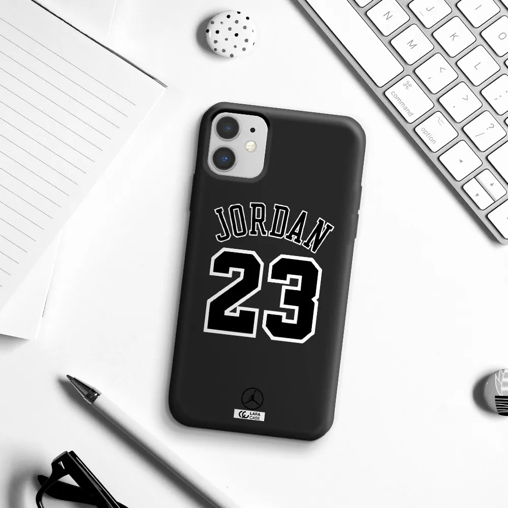 Twenty Three Jordan Apple iPhone 11 Silicone black Case