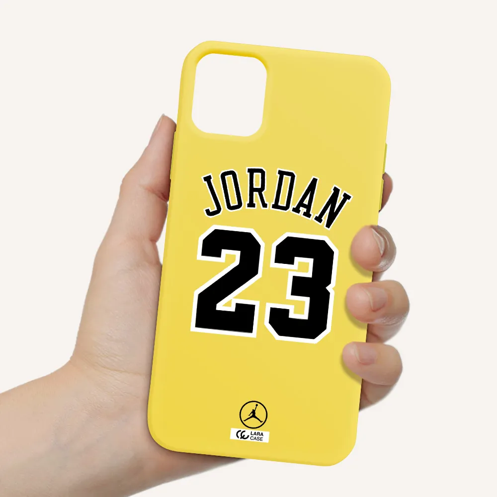 Twenty Three Jordan Apple iPhone 11 Silicone canary yellow Case