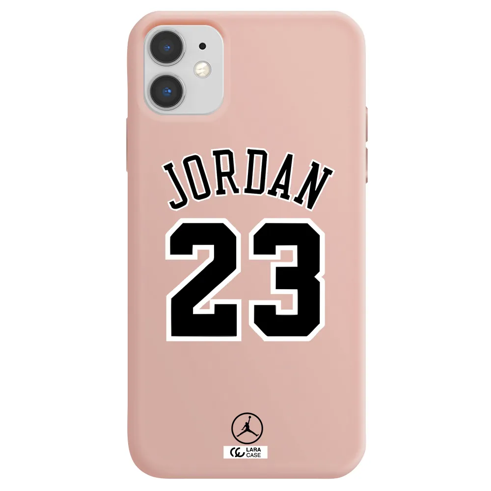 Twenty Three Jordan Apple iPhone 11 Silicone pastel pink Case